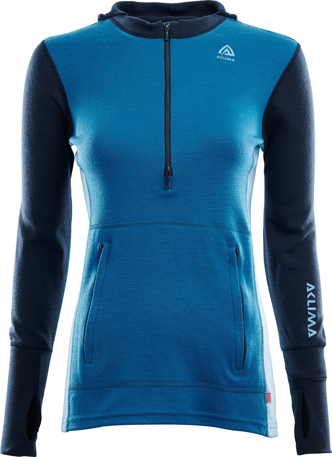 Aclima WarmWool Hoodsweater with Zip Woman