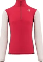 Aclima WarmWool Mock Neck Junior Jester Red/Beige Melange/Marengo Aclima WarmWool Mock Neck Junior Jester Red/Beige Melange/Marengo