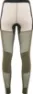Aclima Women's WoolNet Hybrid Longs Olive Night/Beige Melange/Jet Black