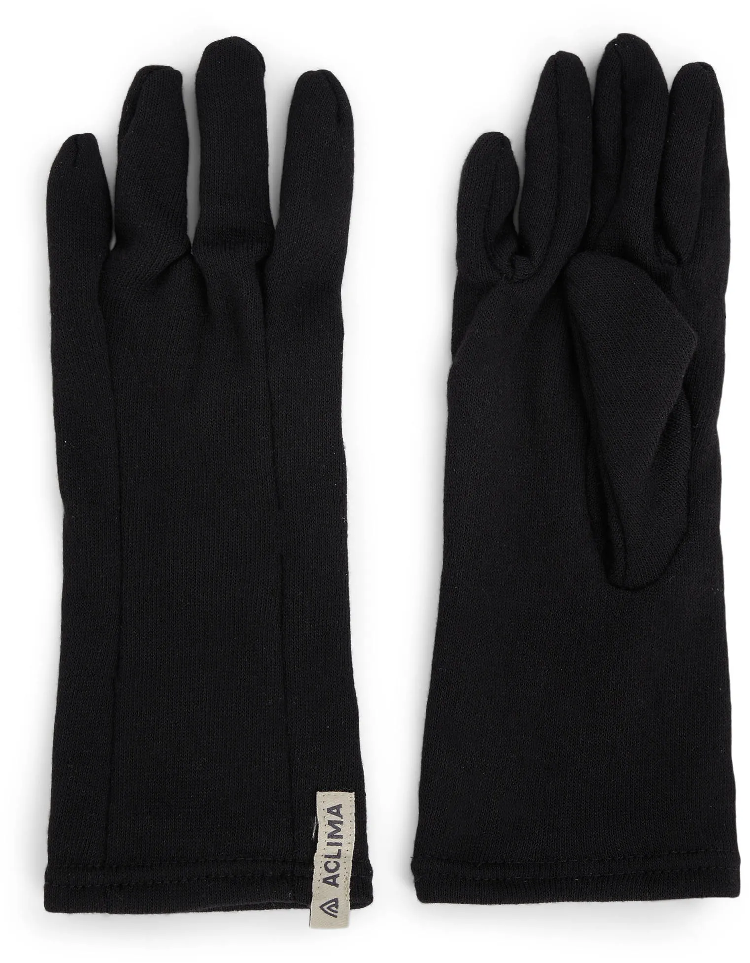 Aclima Woolterry Liner Gloves, Jet black