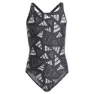 adidas 3 Bar Logo Graphic Badetøy female, Black / wonsil, 7-8Y
