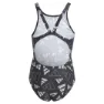 adidas 3 Bar Logo Graphic Badetøy female, Black / wonsil, 7-8Y