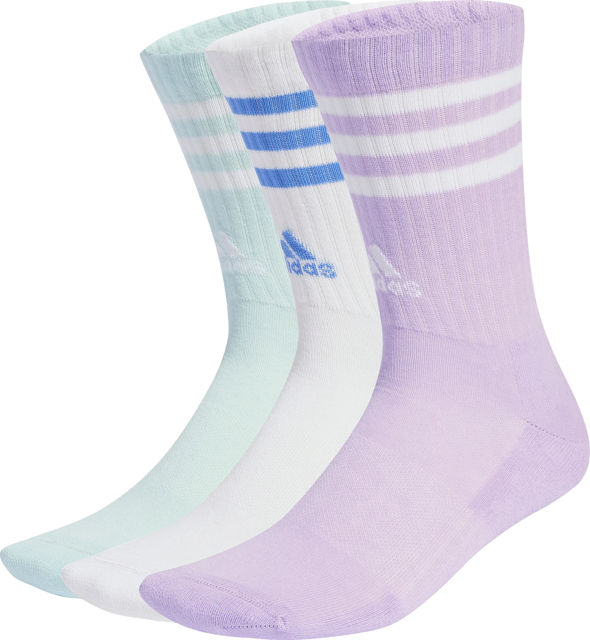 adidas 3-Stripes Cushioned Sportswear Crew Socks 3-Pairs