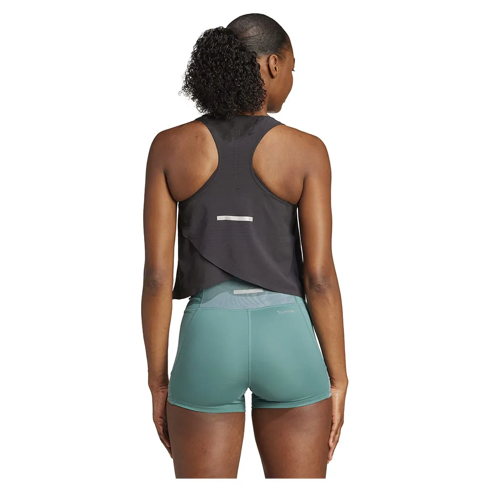 adidas Adi365 Running Climacool+ Crop Ermeløs T-skjorte female, Black