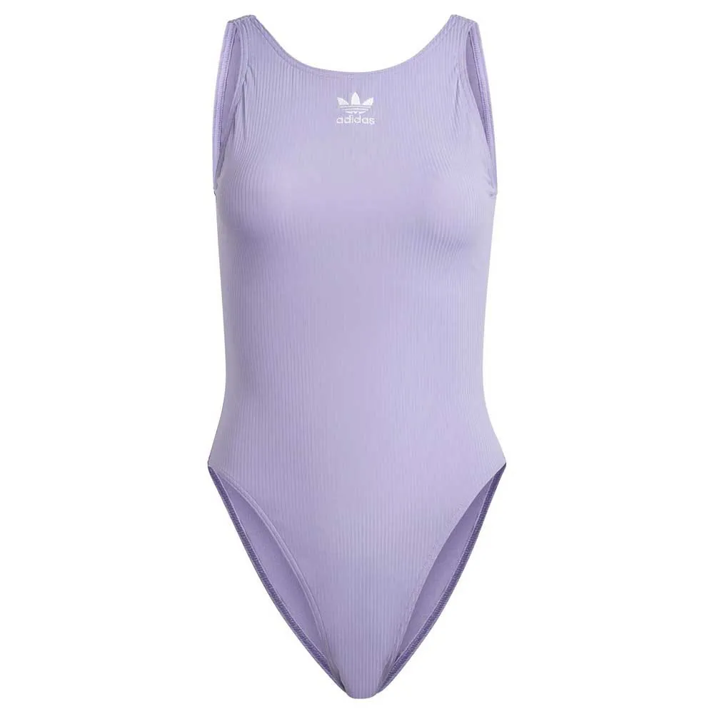 adidas Adicol Rib Badetøy female, Magic lilac / black