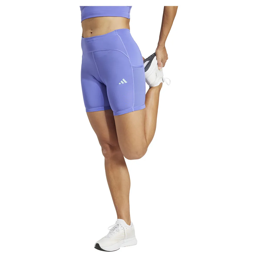 adidas Adizero 4´´ Korte Leggings female, Semi cobalt blue adidas Adizero 4´´ Korte Leggings female, Semi cobalt blue