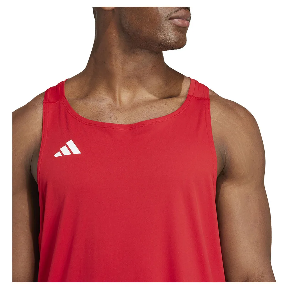 adidas Adizero Essentials Ermeløs T-skjorte male adidas Adizero Essentials Ermeløs T-skjorte male
