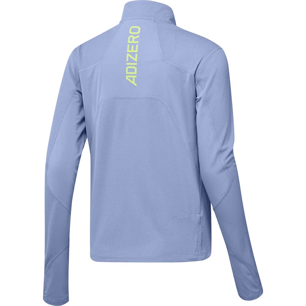 adidas Adizero Halv Glidelås Langarmet T-skjorte female, Blue spark adidas Adizero Halv Glidelås Langarmet T-skjorte female, Blue spark