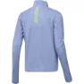 adidas Adizero Halv Glidelås Langarmet T-skjorte female, Blue spark