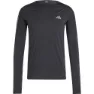 adidas Adizero L Langarmet T-skjorte male, Black / grey six