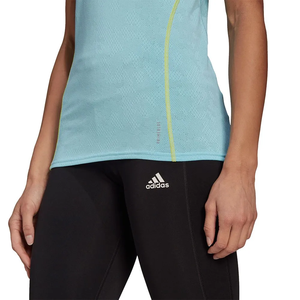 adidas Adizero Primeblue Ermeløs T-skjorte female, Hazy sky adidas Adizero Primeblue Ermeløs T-skjorte female, Hazy sky