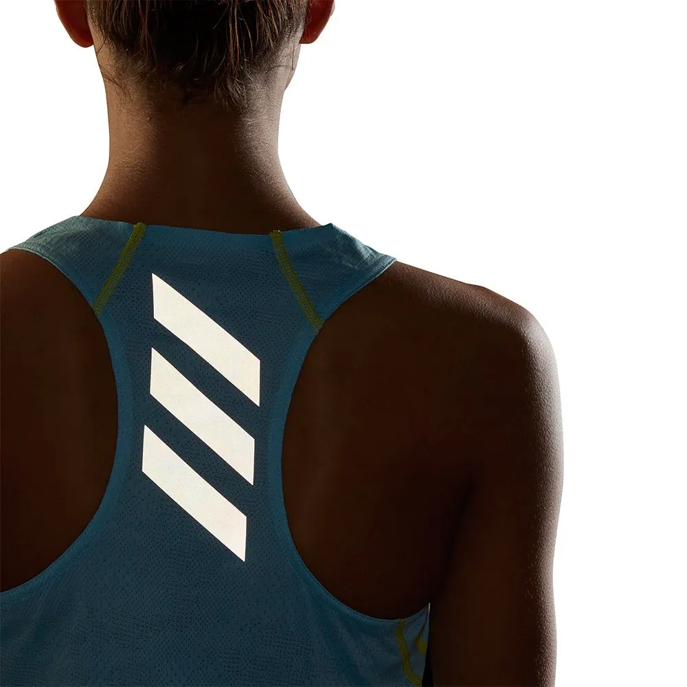 adidas Adizero Primeblue Ermeløs T-skjorte female, Hazy sky adidas Adizero Primeblue Ermeløs T-skjorte female, Hazy sky
