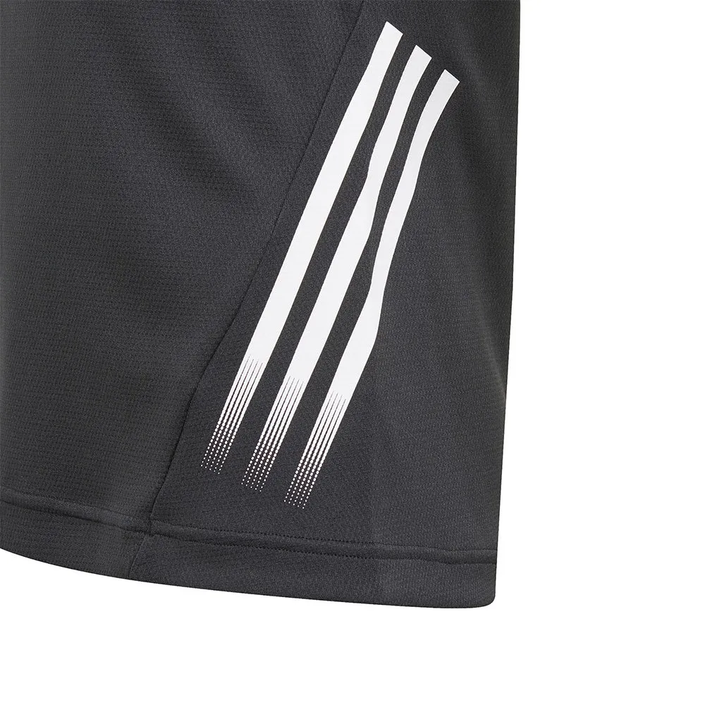 adidas Aeroready 3 Stripes Kortarmet T-skjorte, Black / black / white, 9-10Y adidas Aeroready 3 Stripes Kortarmet T-skjorte, Black / black / white, 9-10Y