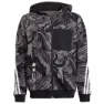 adidas Arkd3 Genser Med Hel Glidelås, Black / white / white, 7-8Y