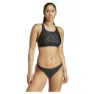 adidas Big Bars Y Back Bikinitopp female, Black / white, XS