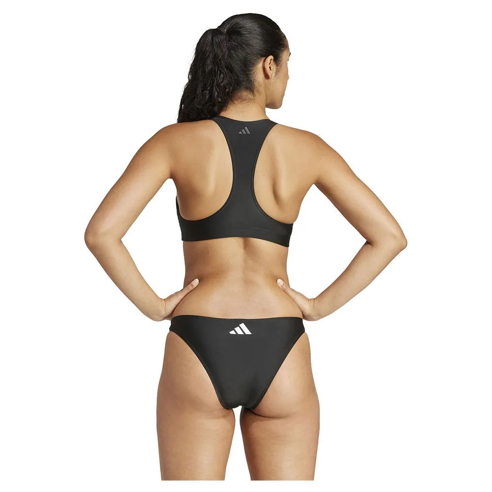 adidas Big Bars Y Back Bikinitopp female, Black / white, XS