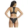 adidas Big Bars Y Back Bikinitopp female, Black / white, XS