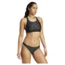 adidas Big Bars Y Back Bikinitopp female, Black / white, XS