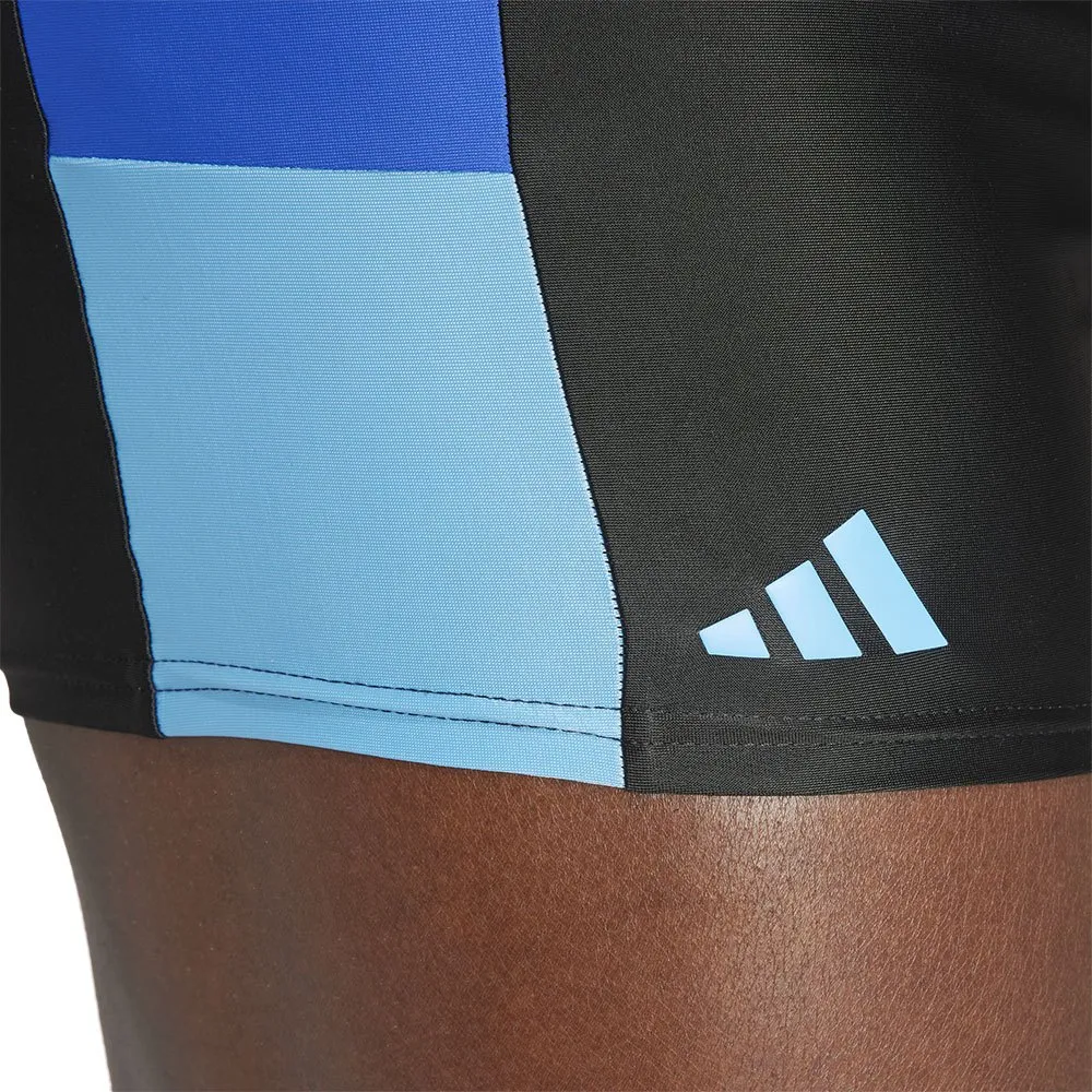 adidas Block Badeshorts Boxer male, Black / team royal blue / blue burst