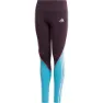 adidas Bold Leggings, Noble purple / bright cyan / signal pink, 14-15Y