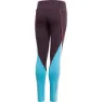 adidas Bold Leggings, Noble purple / bright cyan / signal pink, 14-15Y