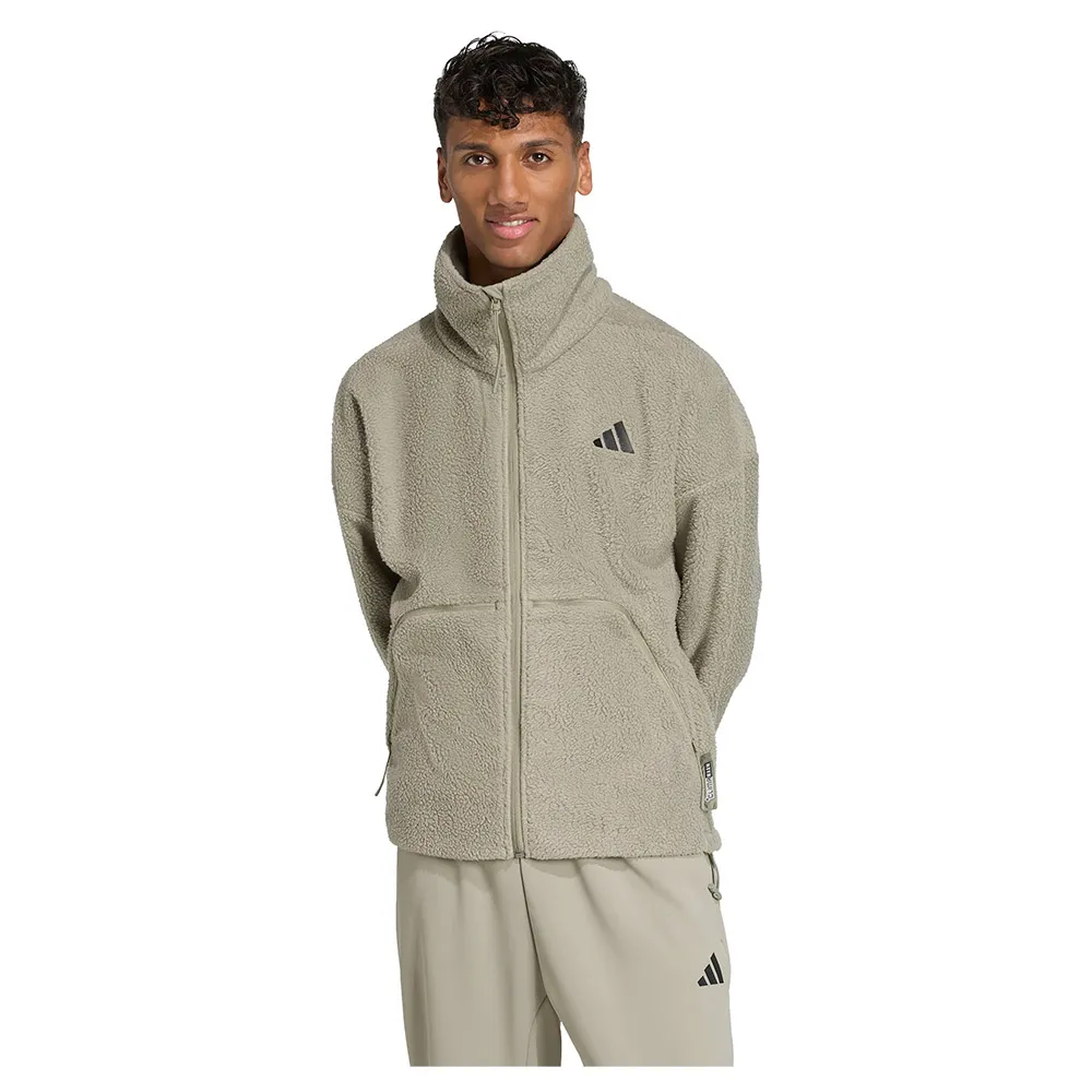 adidas City Tech High Pile Fleecejakke Med Full Glidelås