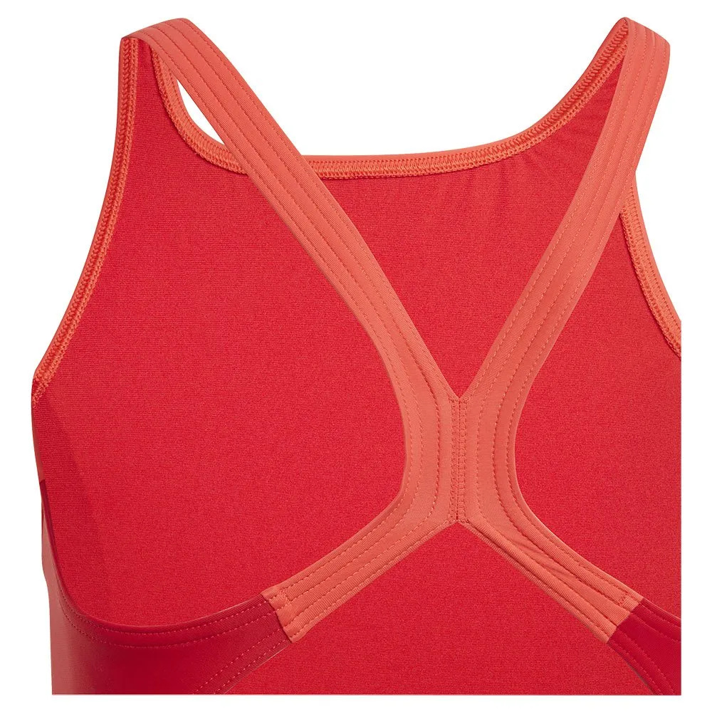 adidas Cut 3 Stripes Badetøy female, Brired / betsca / white, 11-12Y