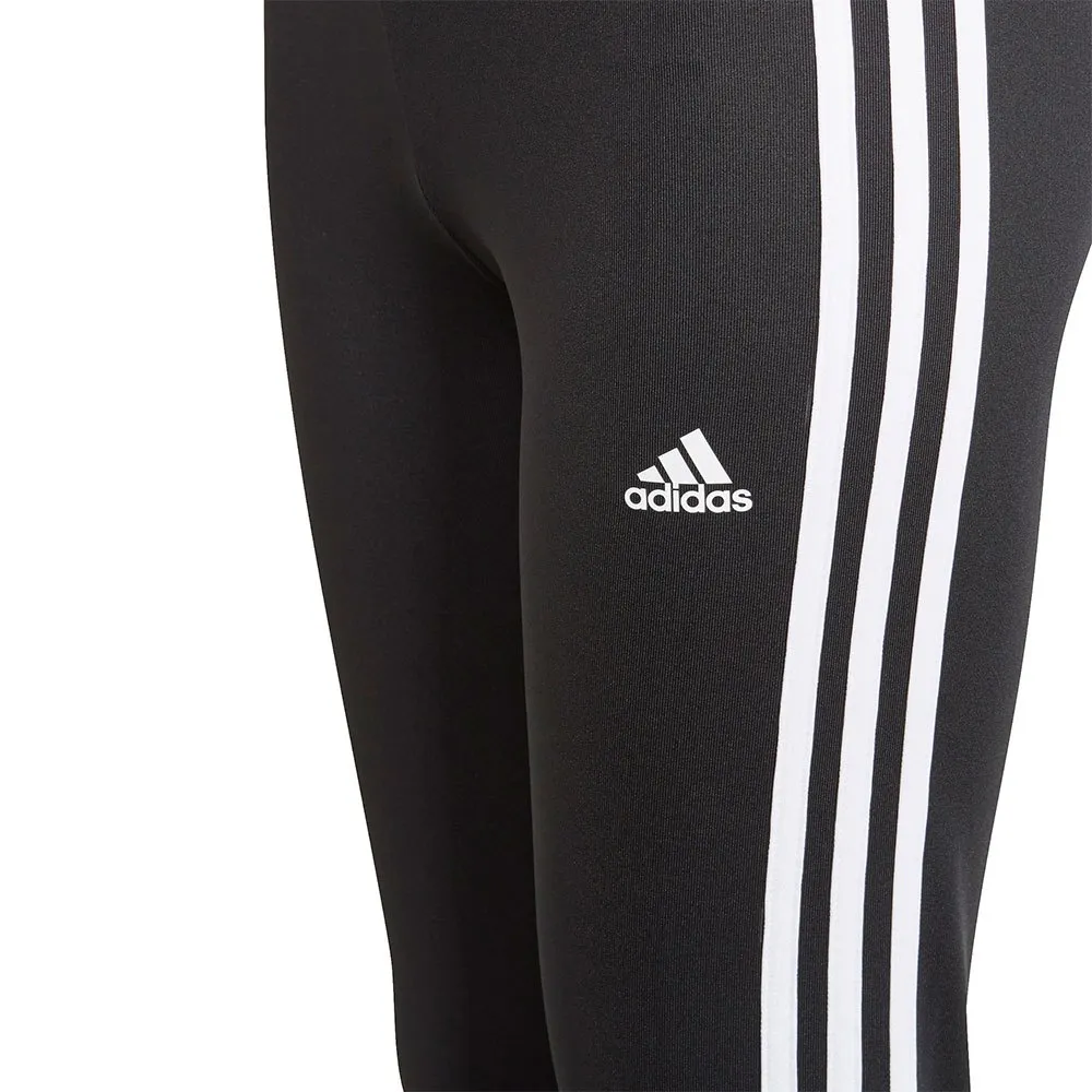 adidas Designed 2 Move 3 Stripes Leggings, Black / white, 7-8Y adidas Designed 2 Move 3 Stripes Leggings, Black / white, 7-8Y