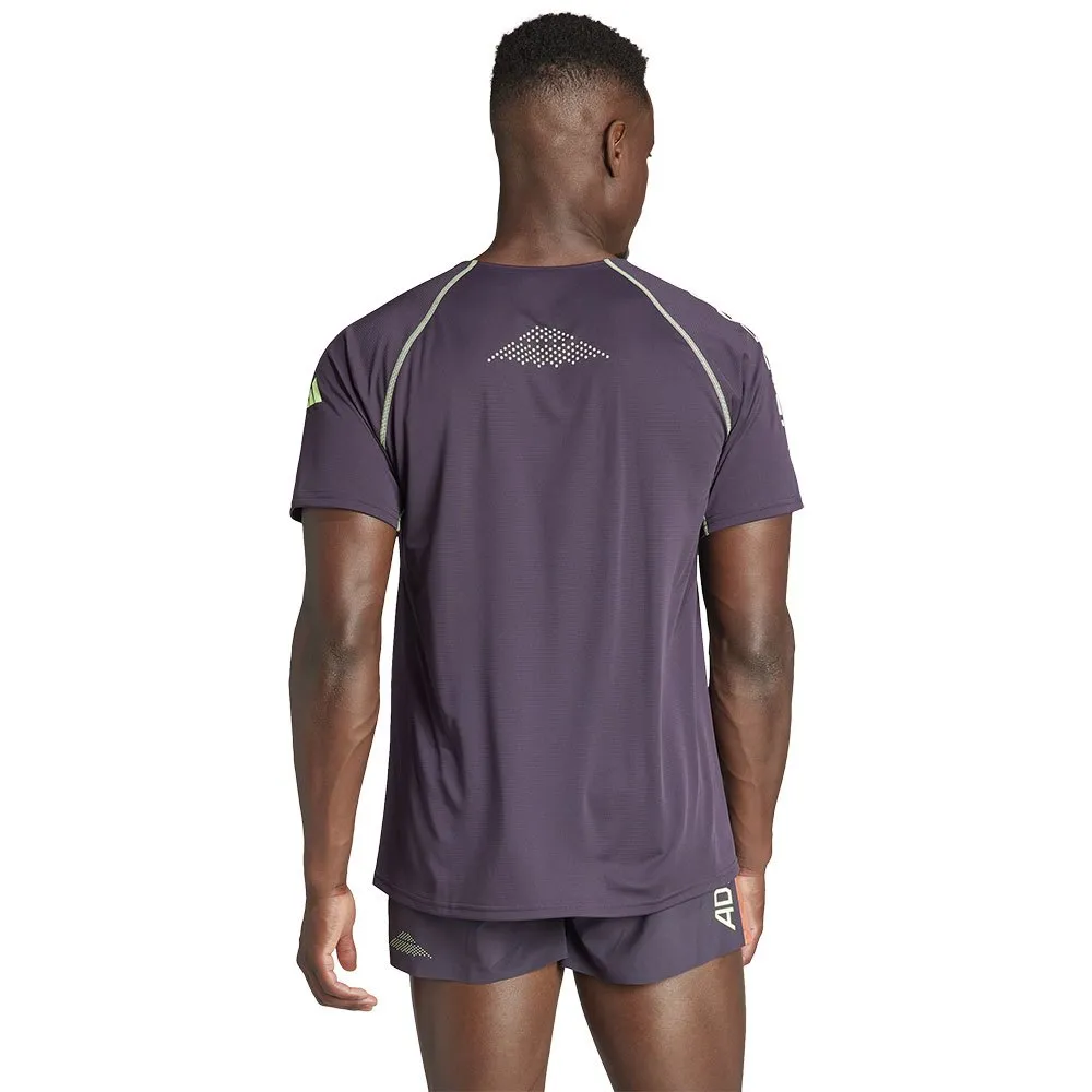 adidas Ekiden Uni Kortarmet T-skjorte male, Aurora black