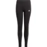 adidas Essentials 3 Stripes Leggings, Black / white