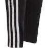 adidas Essentials 3 Stripes Leggings, Black / white