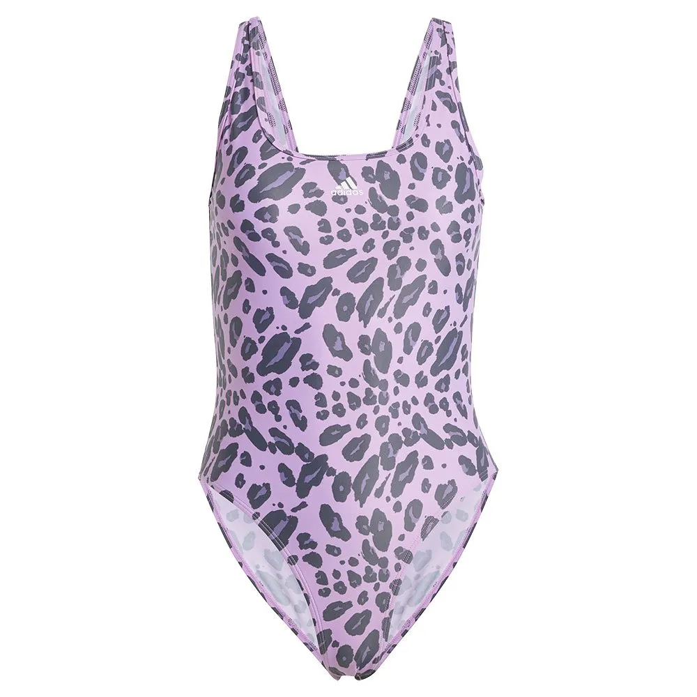 adidas Essentials Animal Print U Back Badetøy female adidas Essentials Animal Print U Back Badetøy female