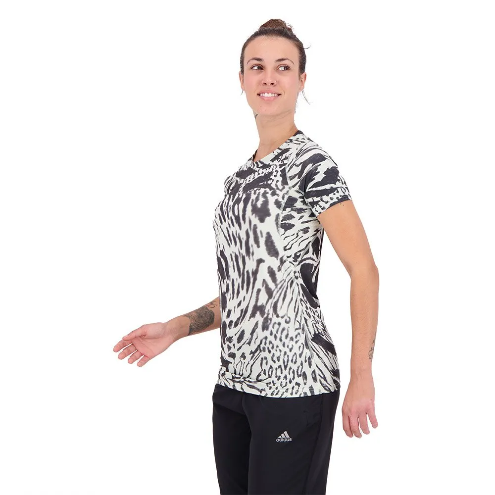adidas Fast Aop Kortarmet T-skjorte female adidas Fast Aop Kortarmet T-skjorte female