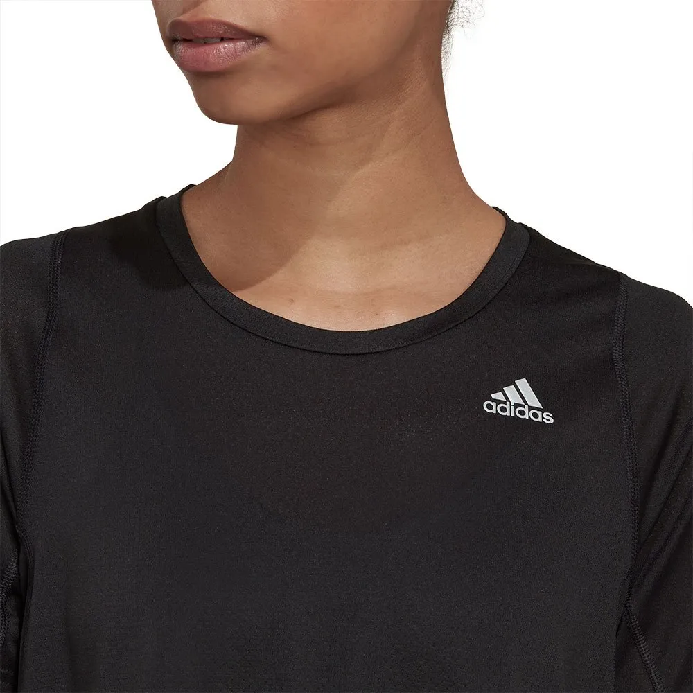 adidas Fast Crop Kortarmet T-skjorte female, Black adidas Fast Crop Kortarmet T-skjorte female, Black