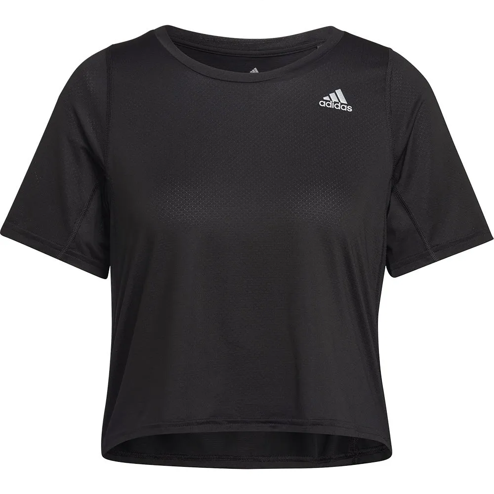 adidas Fast Crop Kortarmet T-skjorte female, Black adidas Fast Crop Kortarmet T-skjorte female, Black