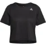 adidas Fast Crop Kortarmet T-skjorte female, Black