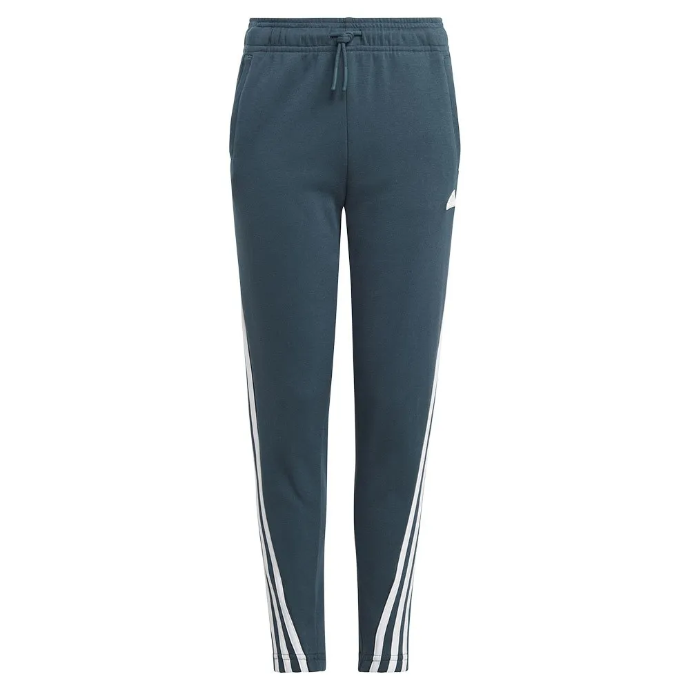 adidas Future Icons 3 Stripes Ankle Joggers, Arcngt / white, 7-8Y
