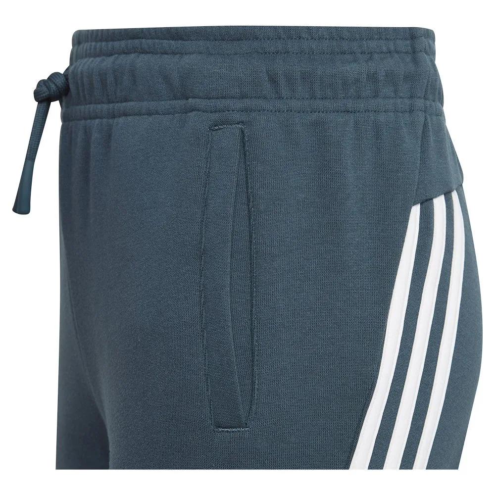 adidas Future Icons 3 Stripes Ankle Joggers, Arcngt / white, 7-8Y