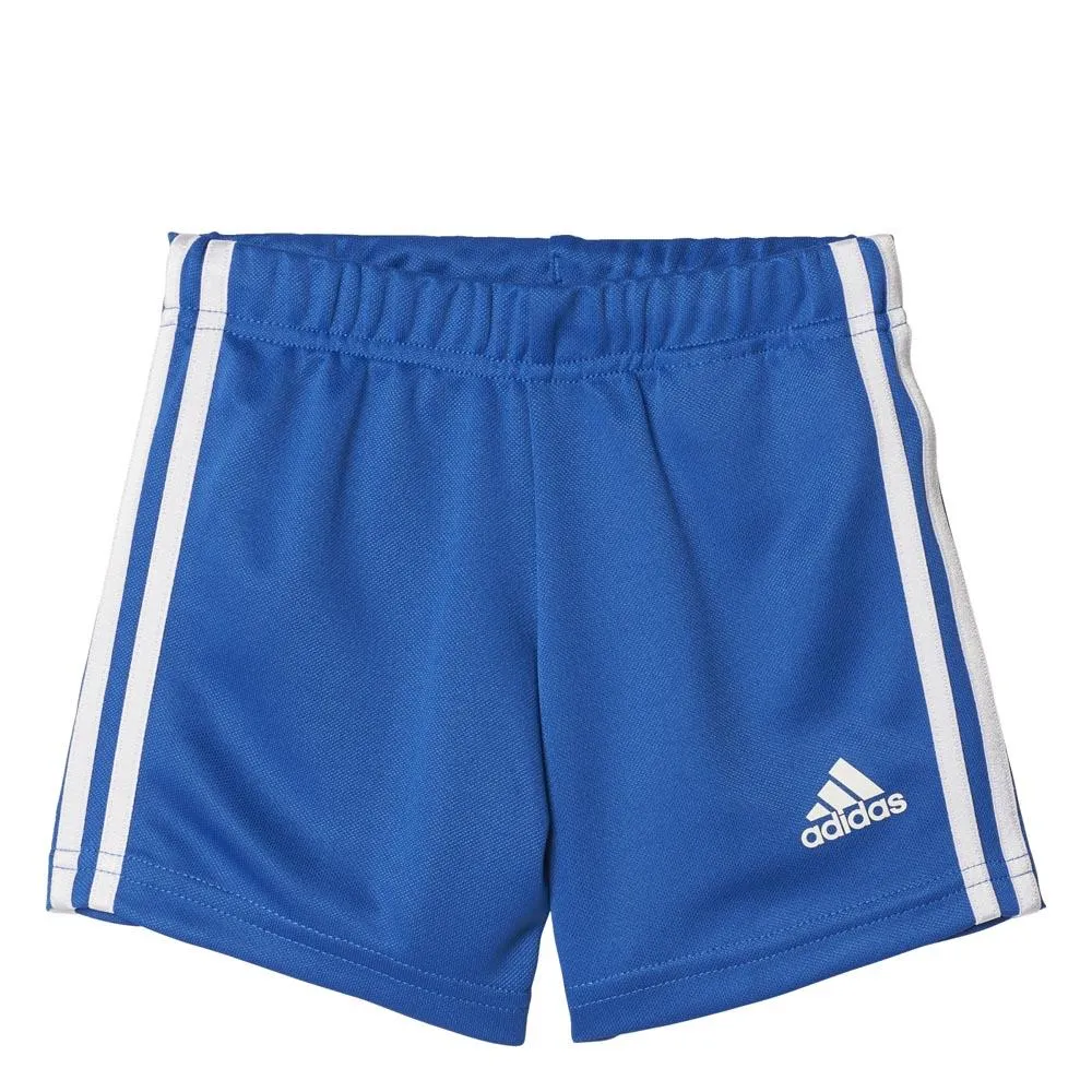 adidas I Summer Set Country Kortarmet T-skjorte male, Top scarlet / blue bottom blue / white