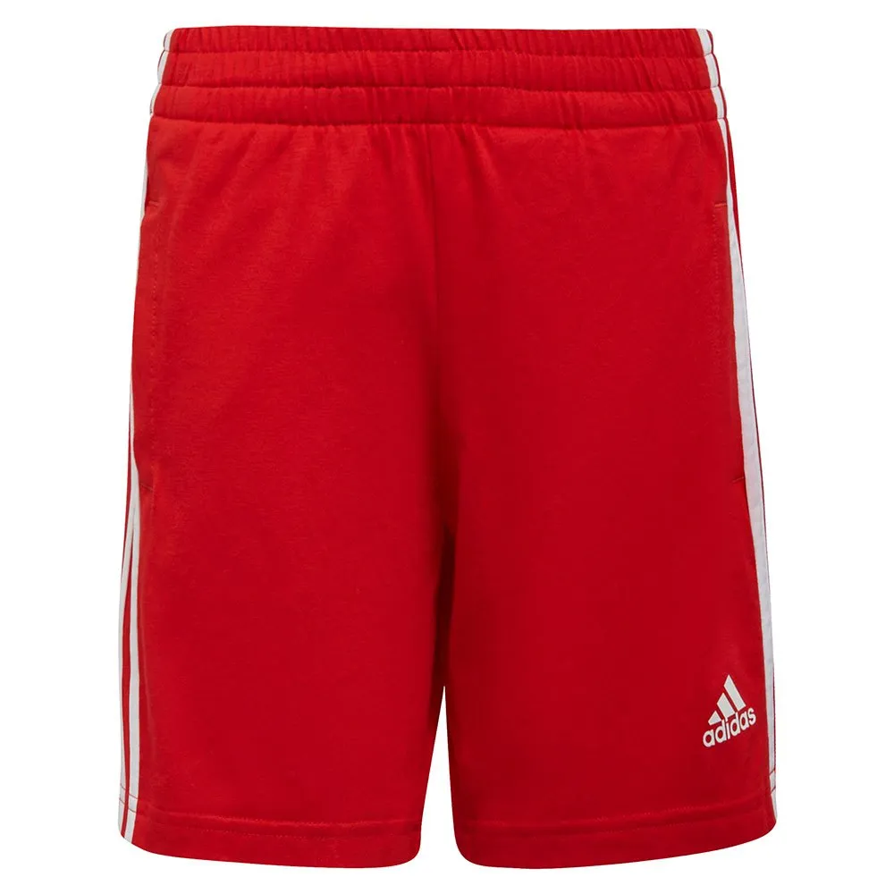 adidas Logo Kortskjorte Sett, Glory pink / vivid red / vivid red s21 / white, 5-6Y