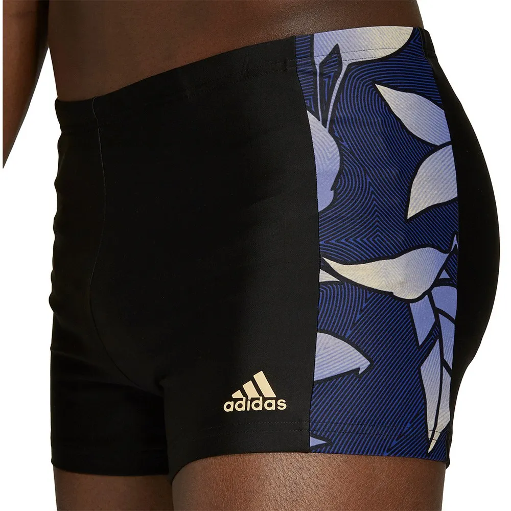 adidas Nature Badeshorts Boxer male, Black / victory blue adidas Nature Badeshorts Boxer male, Black / victory blue
