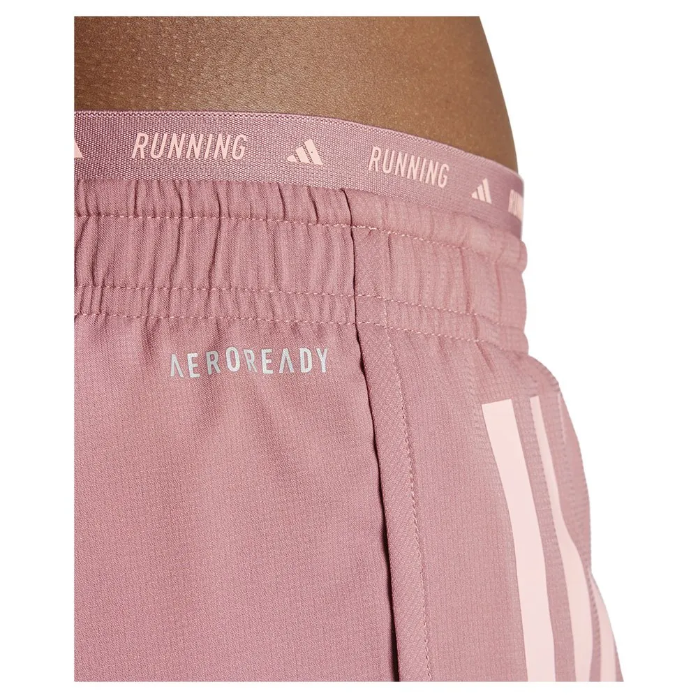 adidas Own The Run 3 Stripes 2in1 Shorts female, Preloved crimson