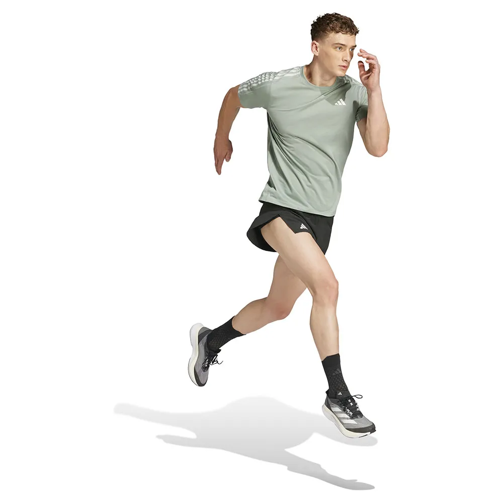 adidas Own The Run 3 Stripes Kortarmet T-skjorte male adidas Own The Run 3 Stripes Kortarmet T-skjorte male