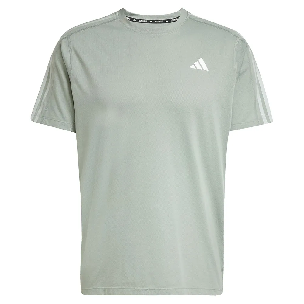adidas Own The Run 3 Stripes Kortarmet T-skjorte male adidas Own The Run 3 Stripes Kortarmet T-skjorte male
