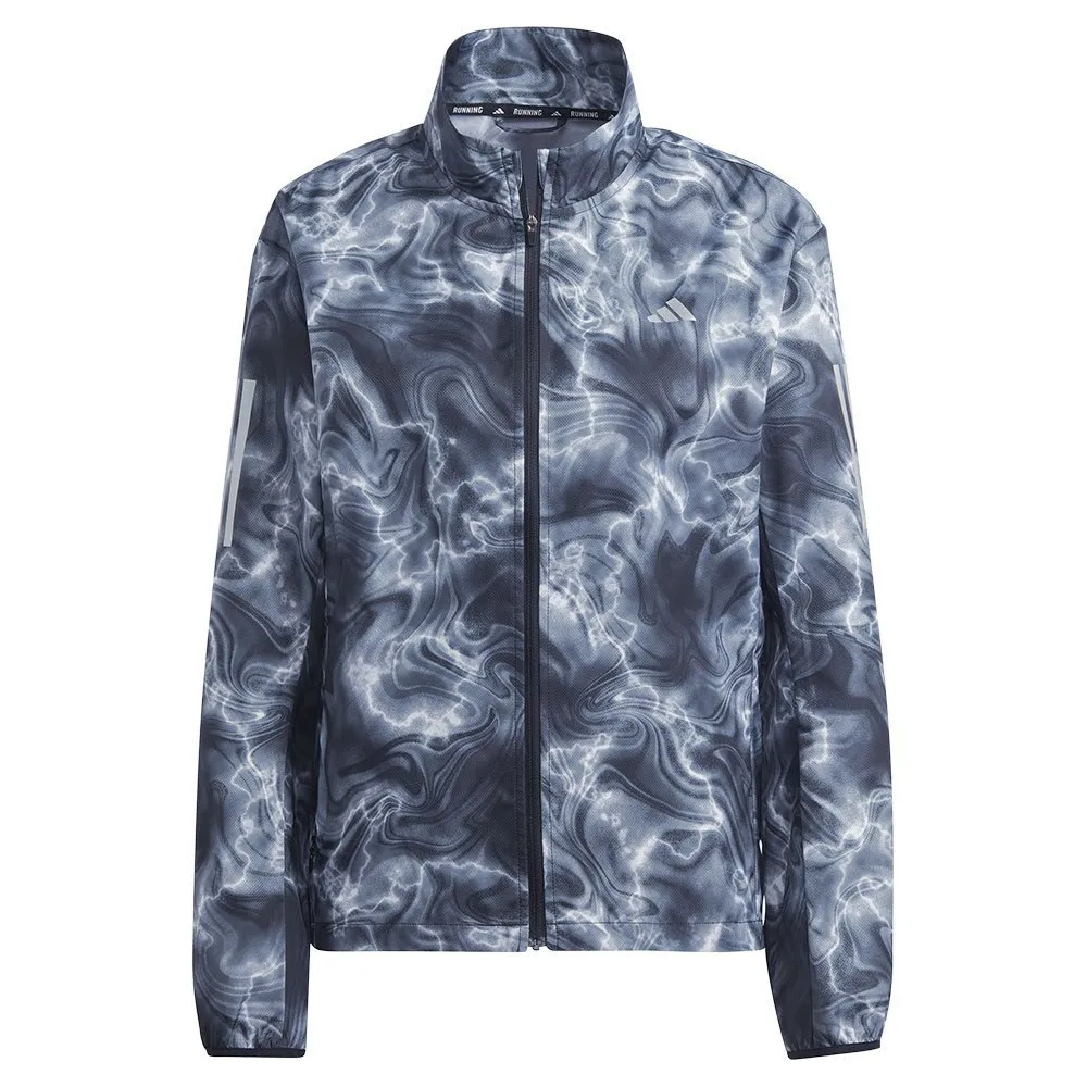 adidas Own The Run Allover Print Windbreaker Jakke female