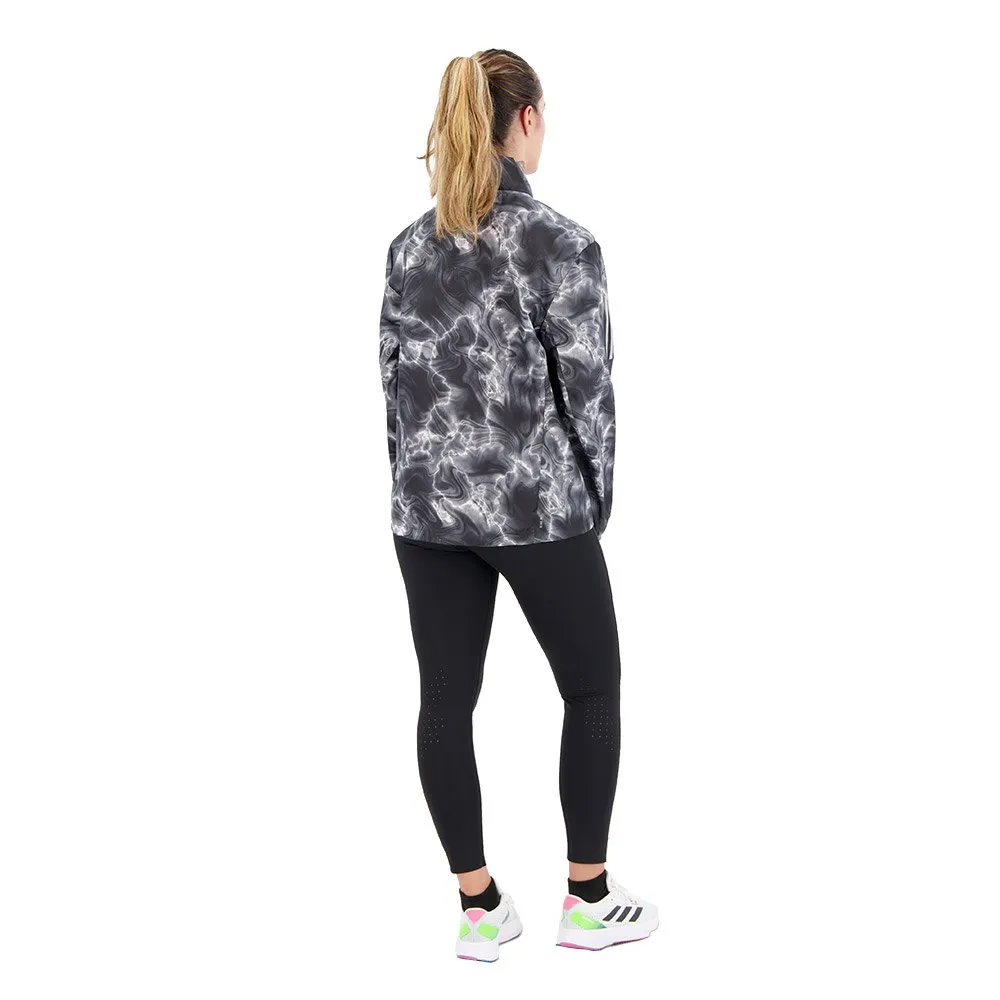adidas Own The Run Allover Print Windbreaker Jakke female