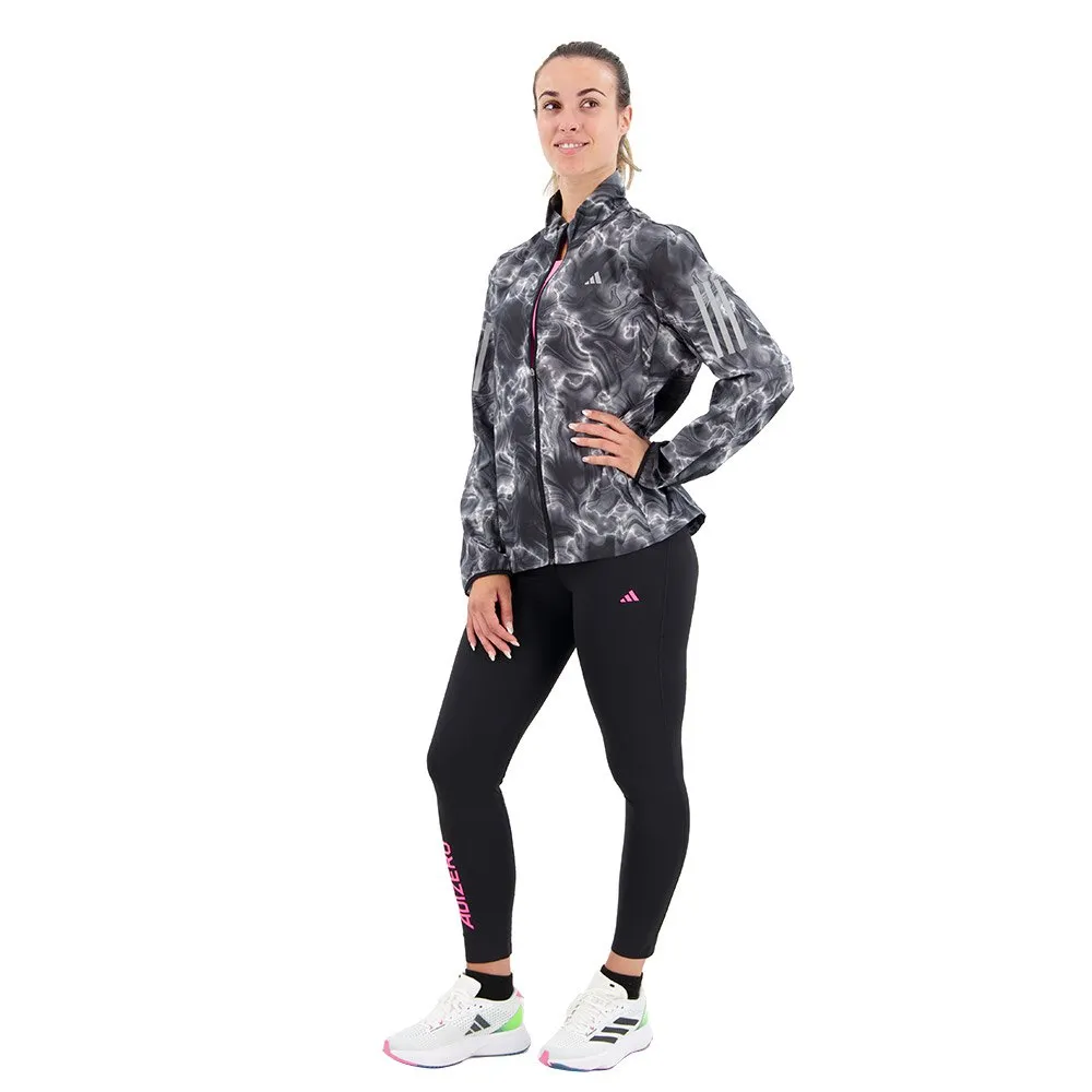 adidas Own The Run Allover Print Windbreaker Jakke female