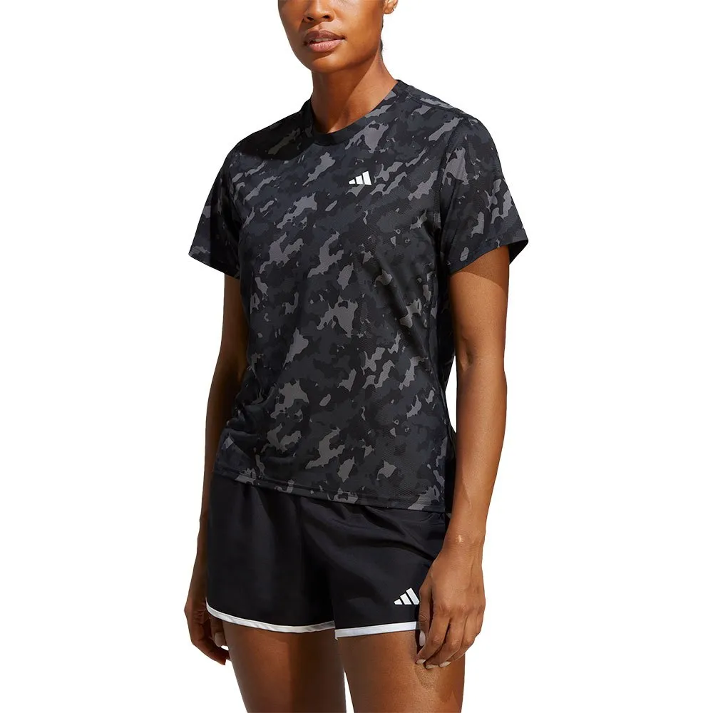 adidas Own The Run Aop Kortarmet T-skjorte female adidas Own The Run Aop Kortarmet T-skjorte female
