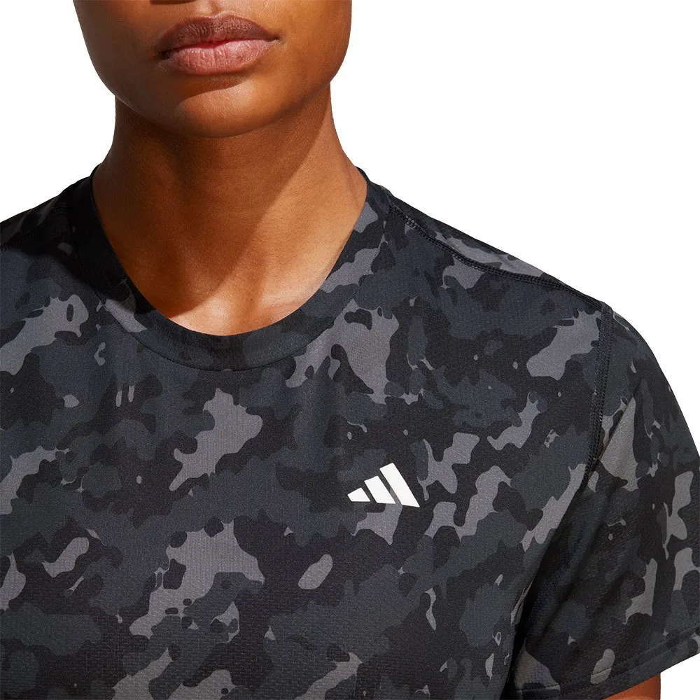 adidas Own The Run Aop Kortarmet T-skjorte female adidas Own The Run Aop Kortarmet T-skjorte female