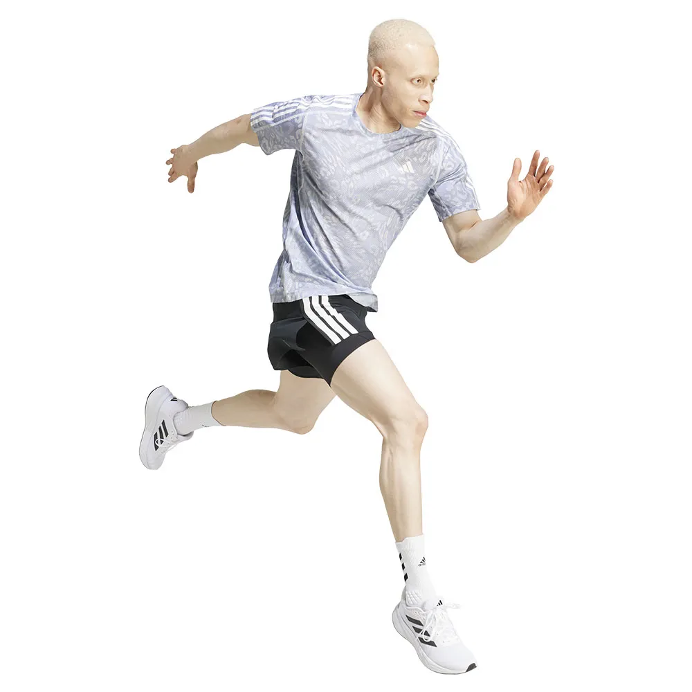 adidas Own The Run Climacool 3 Stripes Kortarmet T-skjorte male